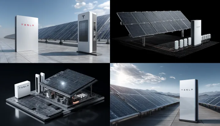 highly detailed diagram of Tesla Powerwall energy 