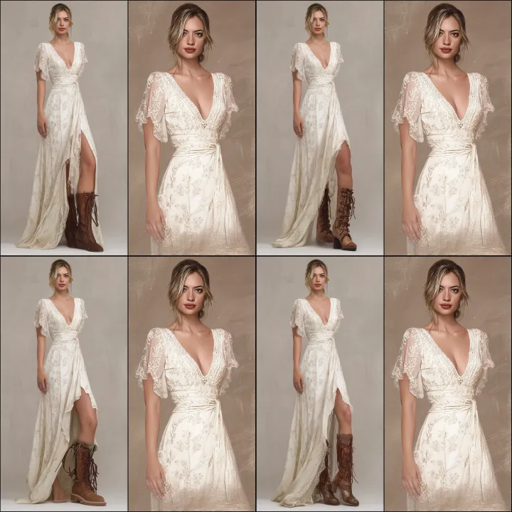 create a photorealistic image from the dress in th