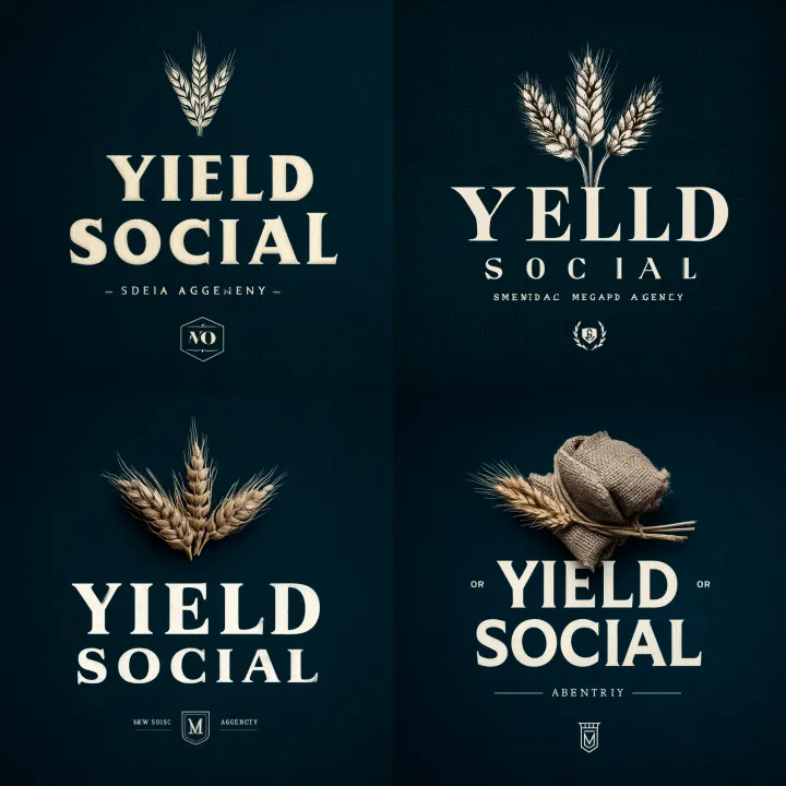 high quality super clean logo for a Social Media A