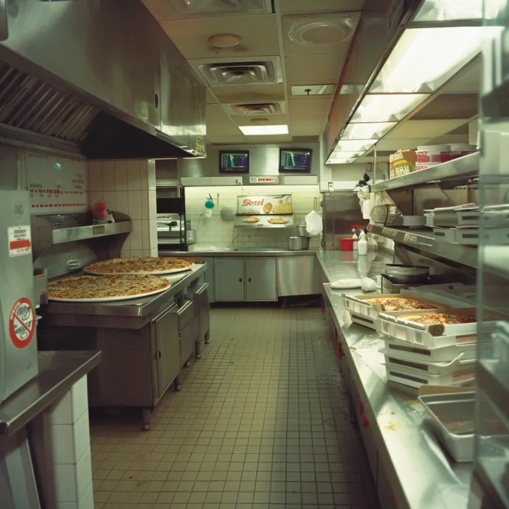 a clean kitchen of domino ´s pizza --v 6 .0 --p lt