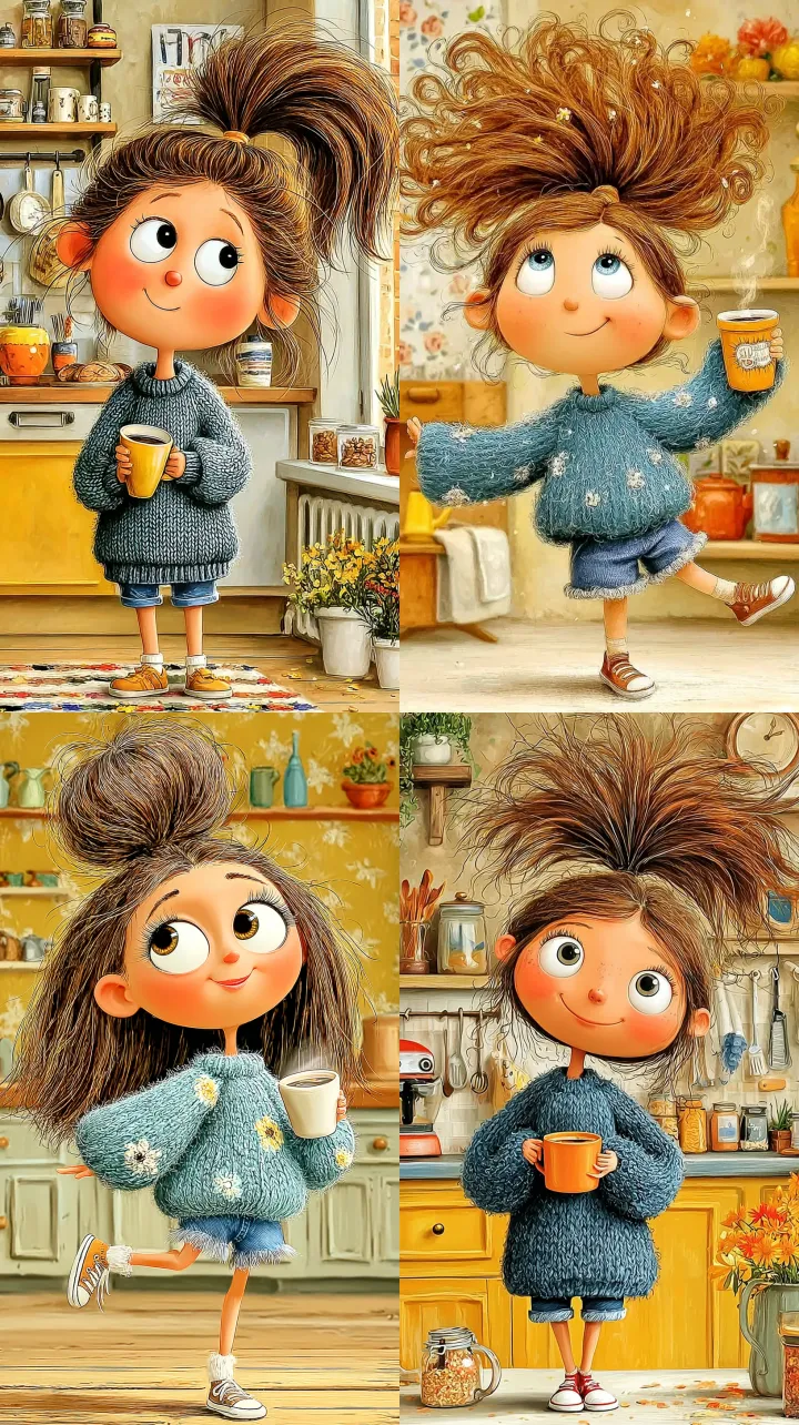 3D stylized girl in Disney Pixar style, young beau