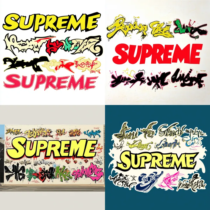 Wordmark "SUPREME " with the following reference ,