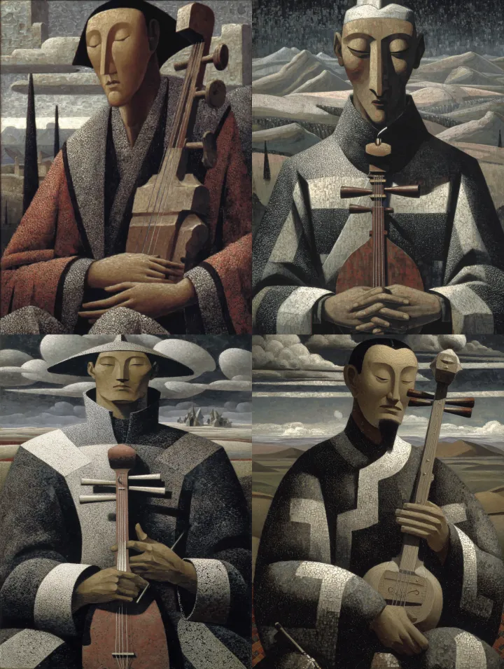 A full-body image is depicted: a Mongolian man wea