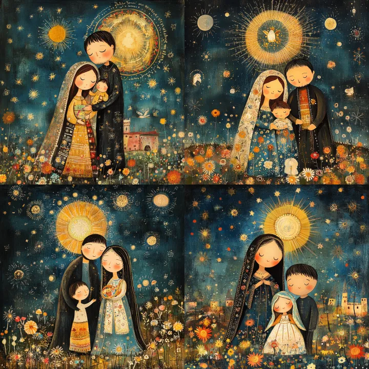 ilustracion naive de pesebre catolicodonde esta la