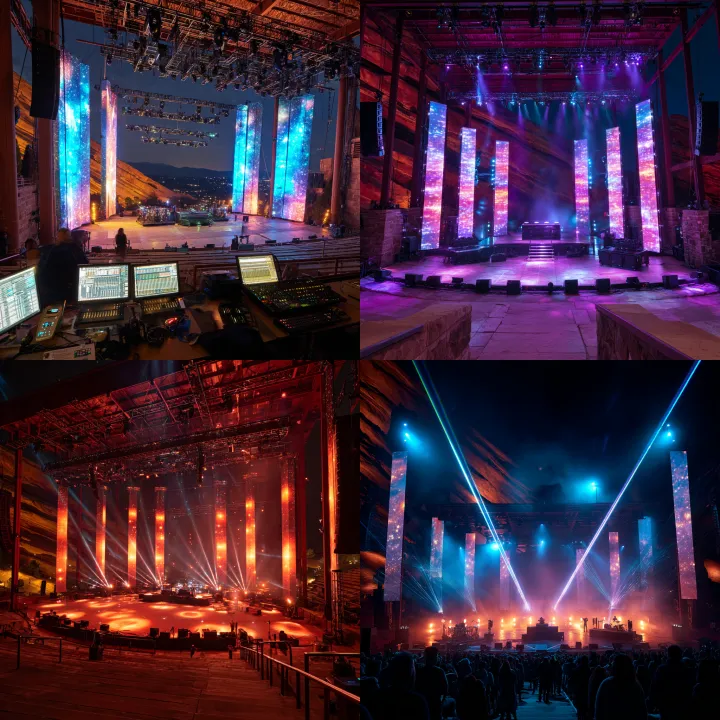 a stage show for red rocks venue in Colorado. The 