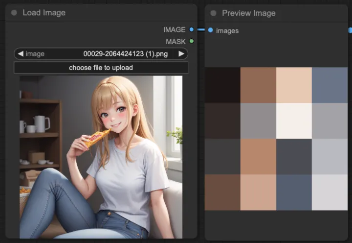 Utilizing ComfyUI's Color Palette Pick to Extract and Identify Hex Codes from Images