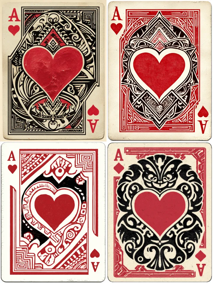 An epic, luxurious design for the ace of hearts po