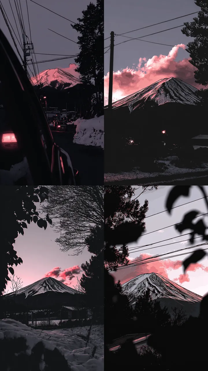 travel photography, mt. Fuji during the winter, be